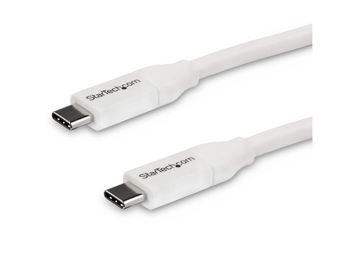 Startech.Com Usb C To Usb C Cable - 13 Ft / 4M - 5A Pd - M/M - Whi