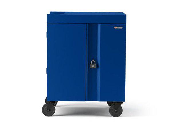 Chariot Cube Bretford 32X/USB-C pré-câblé bleu