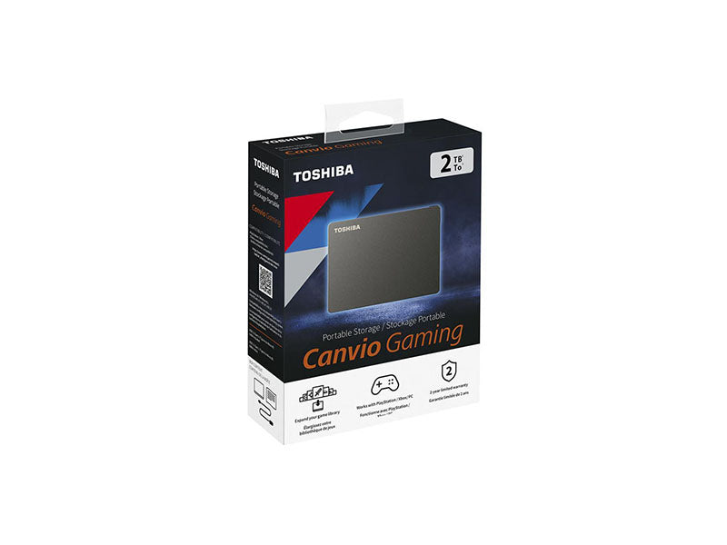 Toshiba Canvio Gaming Prtbl Ext Hd /Negro/2T