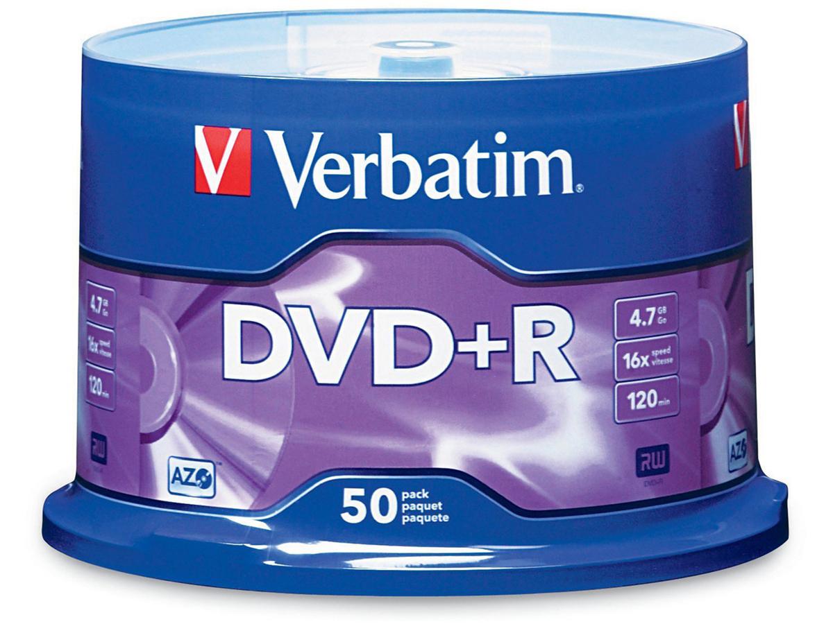 DVD+R 4,7 GB 16X de marca, paquete de 50, SPDL