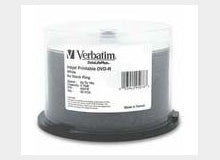 DVD-R 4,7 Go 16X Blanc avec logo IJ, paquet de 50