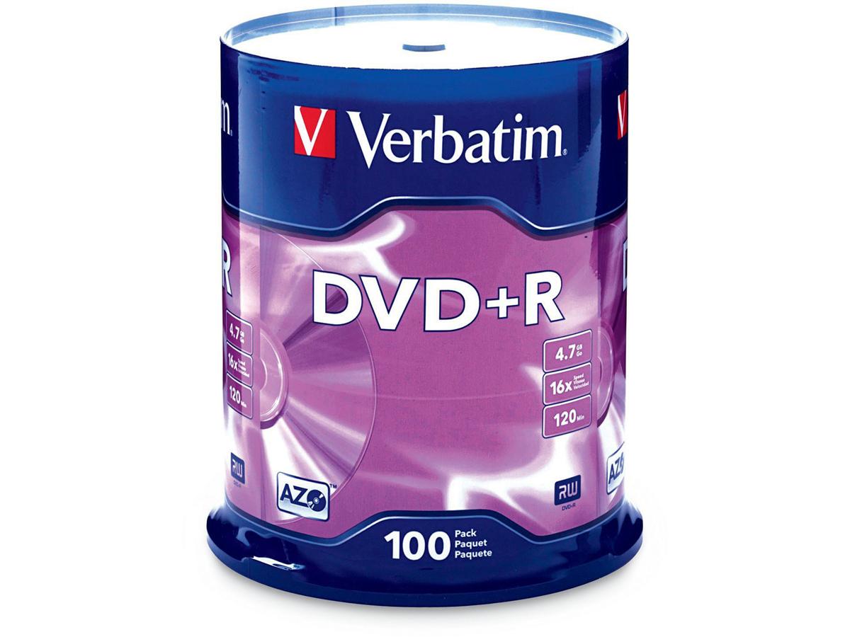 DVD+R 4,7 Go 16X de marque, paquet de 100, Spdl