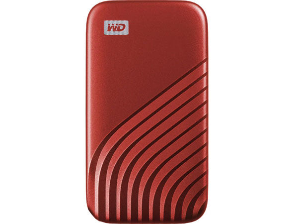 Unidad de estado sólido externa portátil WD My Passport SSD de 1 TB, color rojo