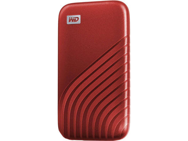 Wd 2Tb My Passport Ssd Portable External Solid State Drive, Red