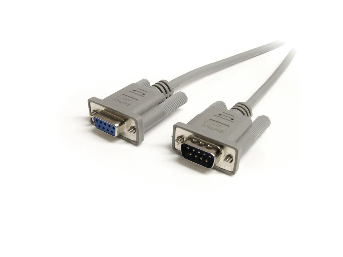 Cable serial directo Startech.Com de 3 m - Macho/Hembra - Ext. serial