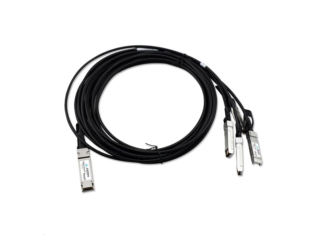 Convertisseur DAC passif Axiom 100Gbase-Cr4 QSFP28 vers 4 SFP28, compatible Cisco, 5 M