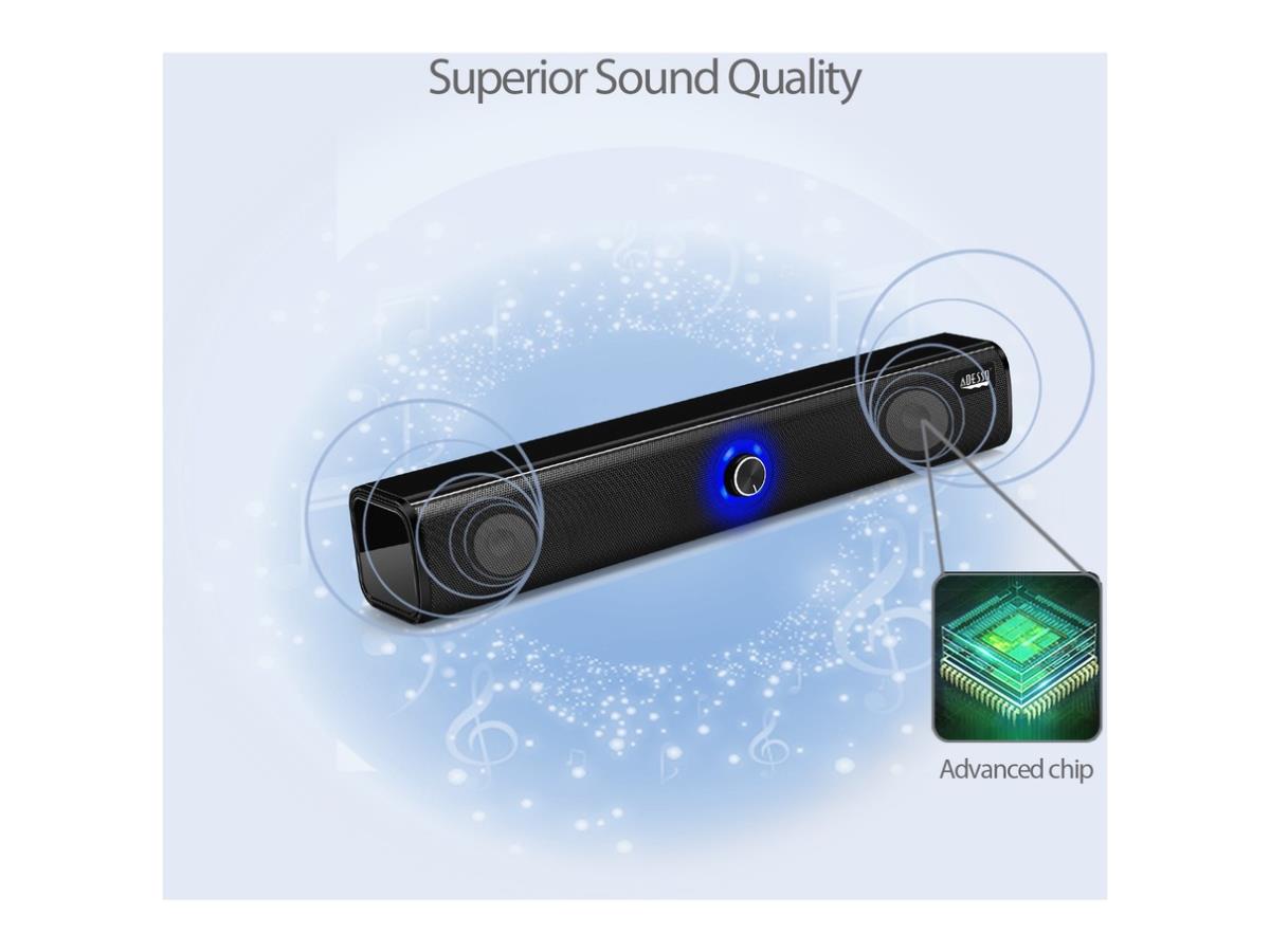 Altavoz de sonido de modo dual Bluetooth/cableado de 10 W y 2 canales