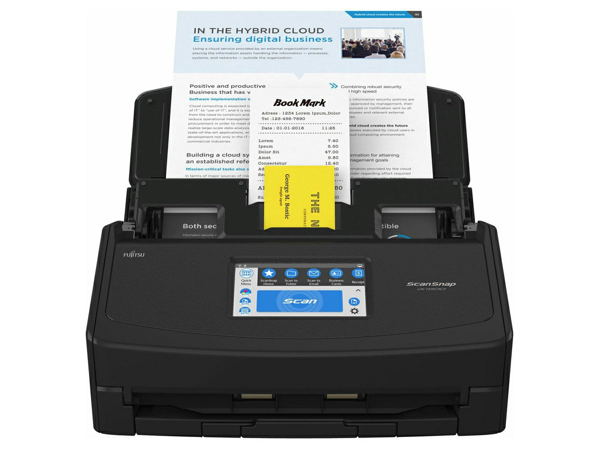 Pfu Scansnap Ix1600 Blk 3-Pack (Kit)(Kit)