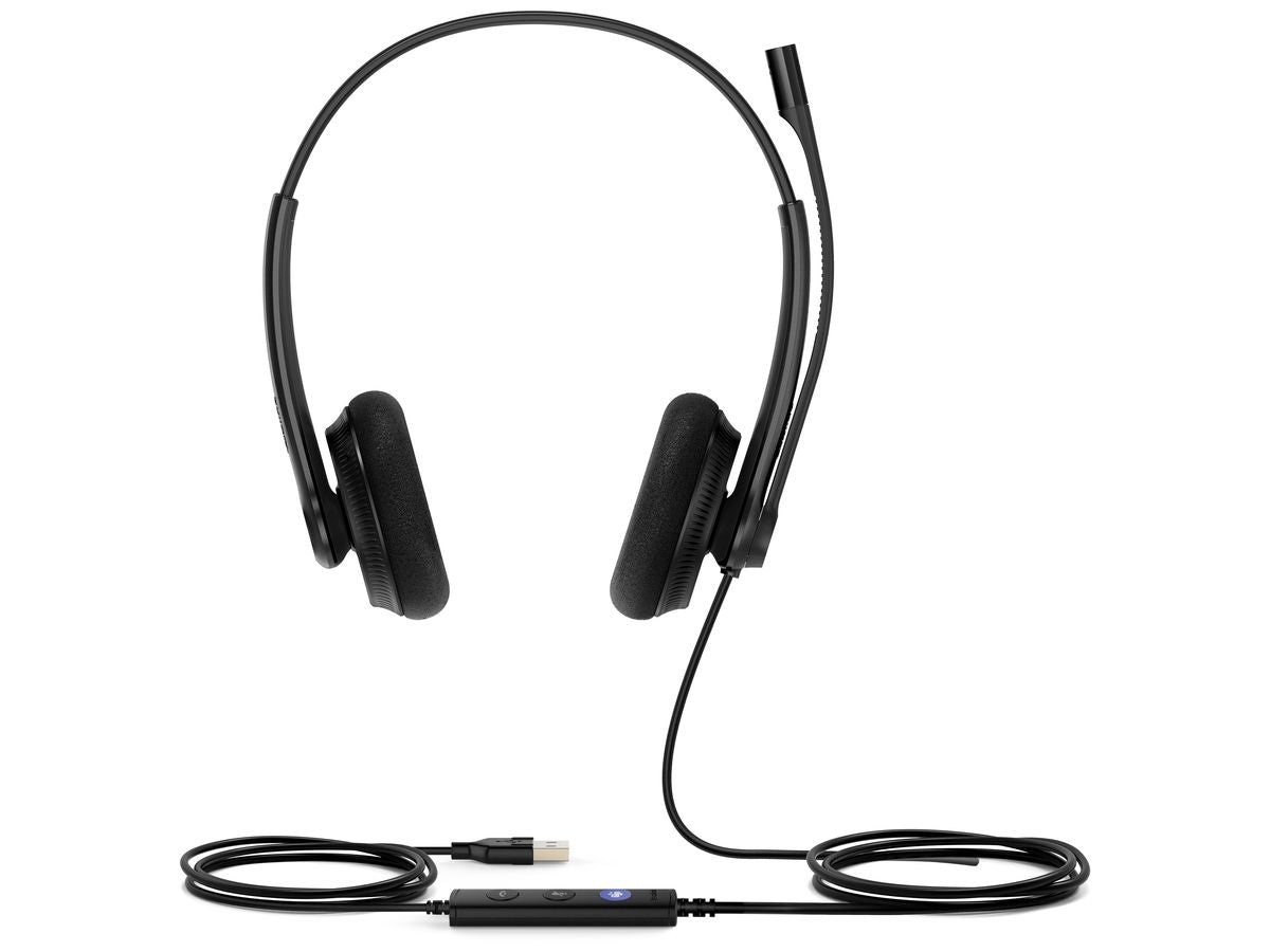 Uh34 Lite Duo (Binaural) Usb Headset, Boom Microphone, Noise Cance