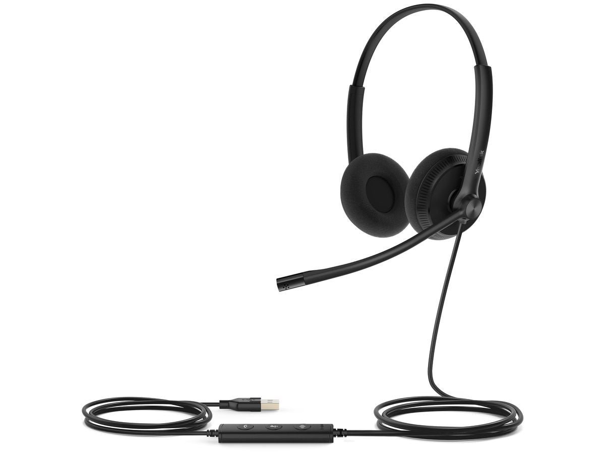Uh34 Lite Duo (Binaural) Usb Headset, Boom Microphone, Noise Cance