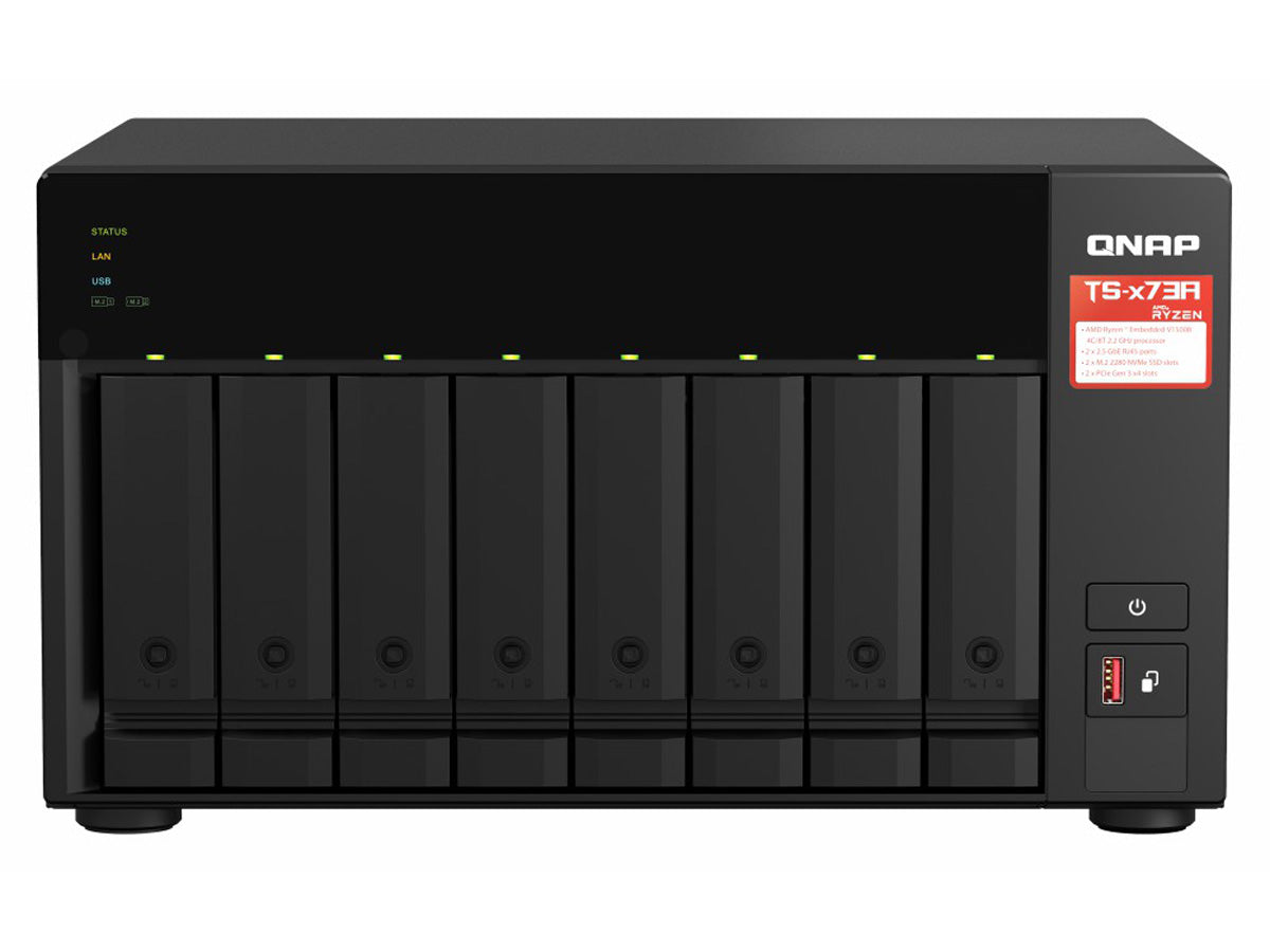 Qnap Desktop NAS/ISCSI 8 baies IP-SAN, AMD Ryzen série V1000 V1500B
