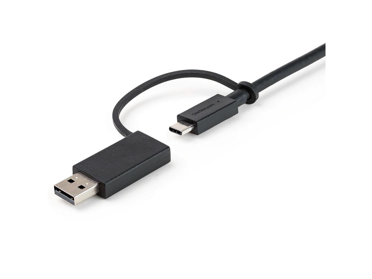 Cable USB-C Startech.Com de 1 m (3 pies) con adaptador USB-A, híbrido