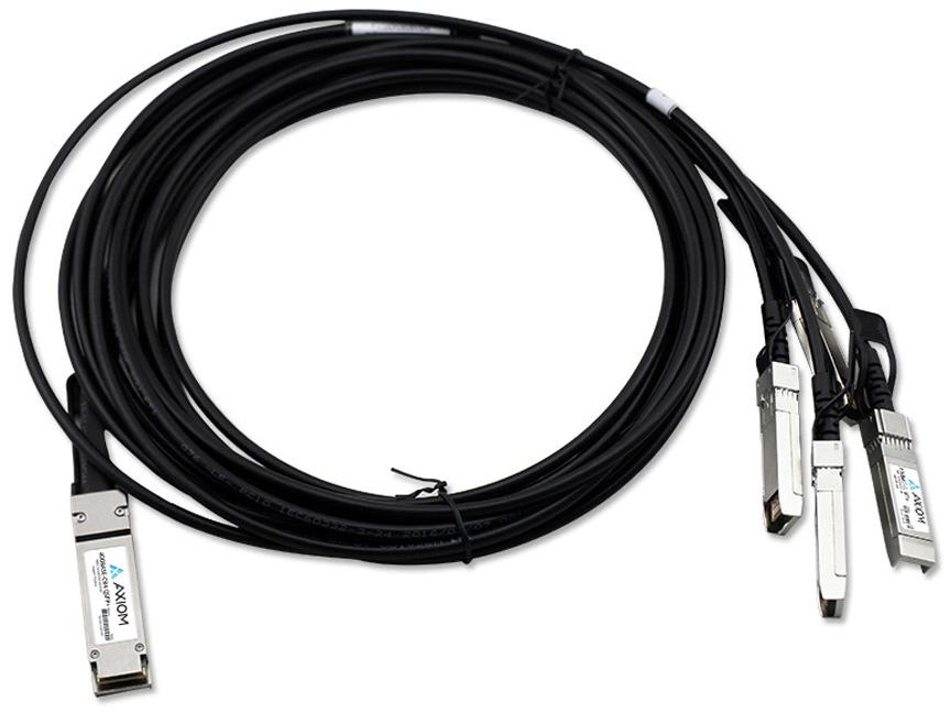 Convertisseur DAC passif Axiom 100Gbase-Cr4 Qsfp28 vers 4 Sfp28, compatible Dell, 1 Mo