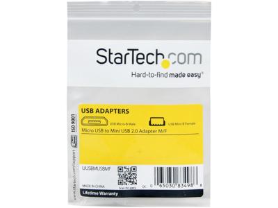 Adaptador Micro USB a Mini USB 2.0 M/H de Startech.Com - Micro a Mini