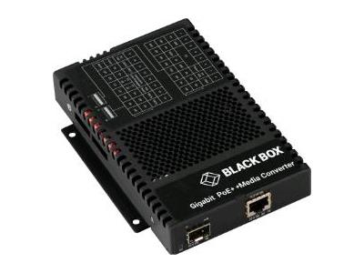 Black Box Corp 10/100/1000Bt 60W Poe 100/1000Bx Sfp Media Conv