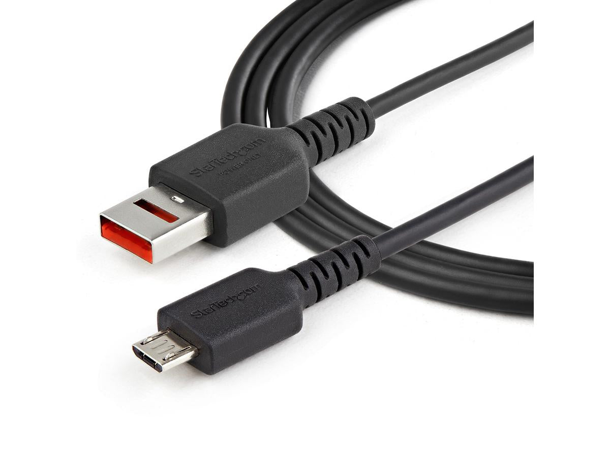 Cable de carga segura Startech.Com de 3 pies (1 m), USB-A a Micro USB-D