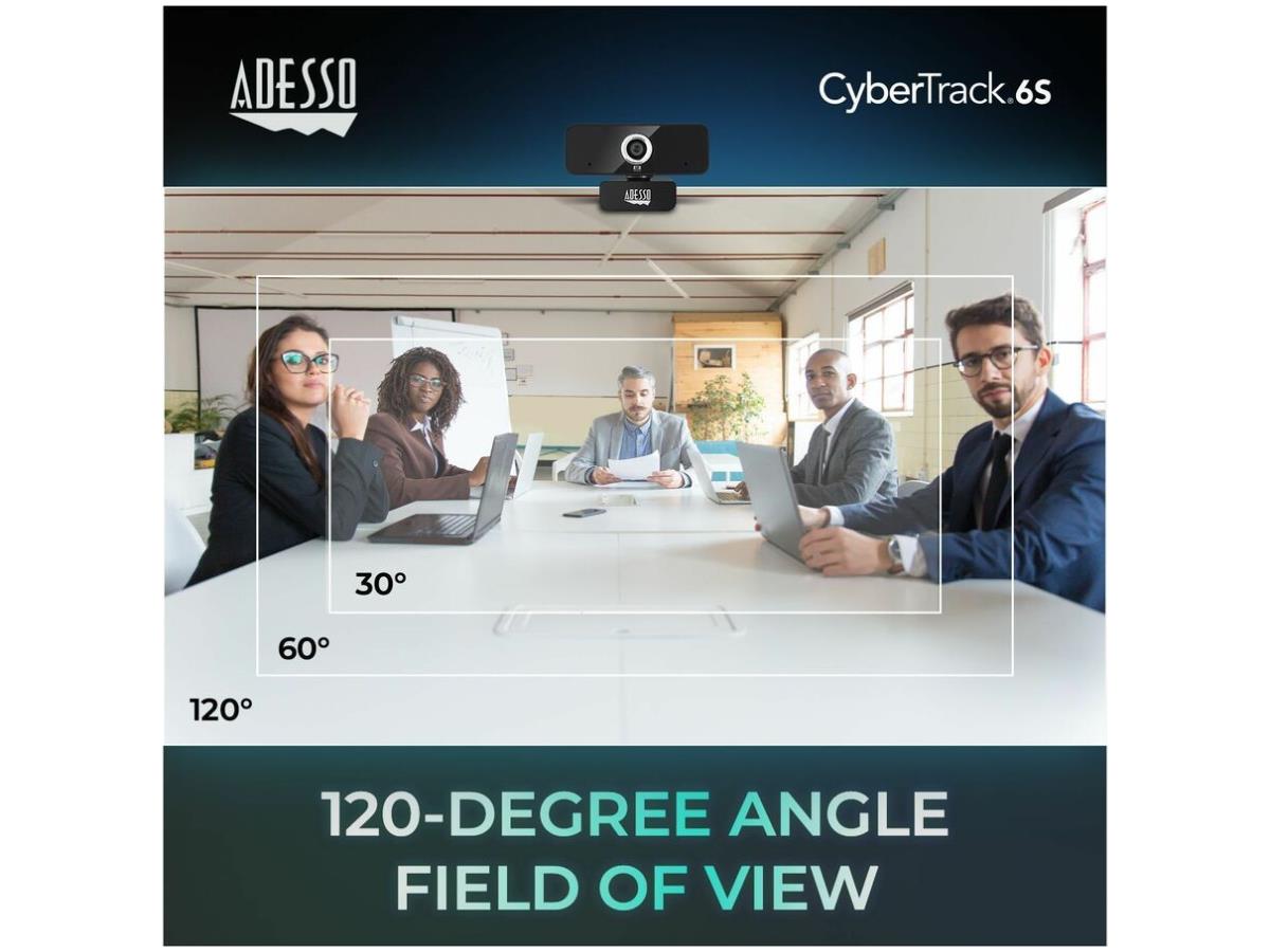 Webcam 4K (8,0 mégapixels) Ultra HD à mise au point manuelle avec microphone intégré