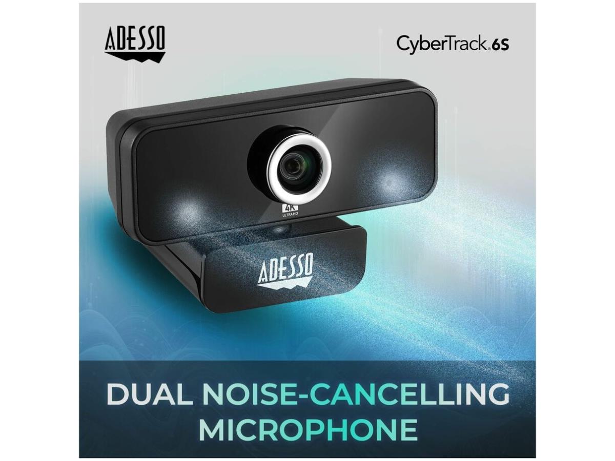 Webcam 4K (8,0 mégapixels) Ultra HD à mise au point manuelle avec microphone intégré