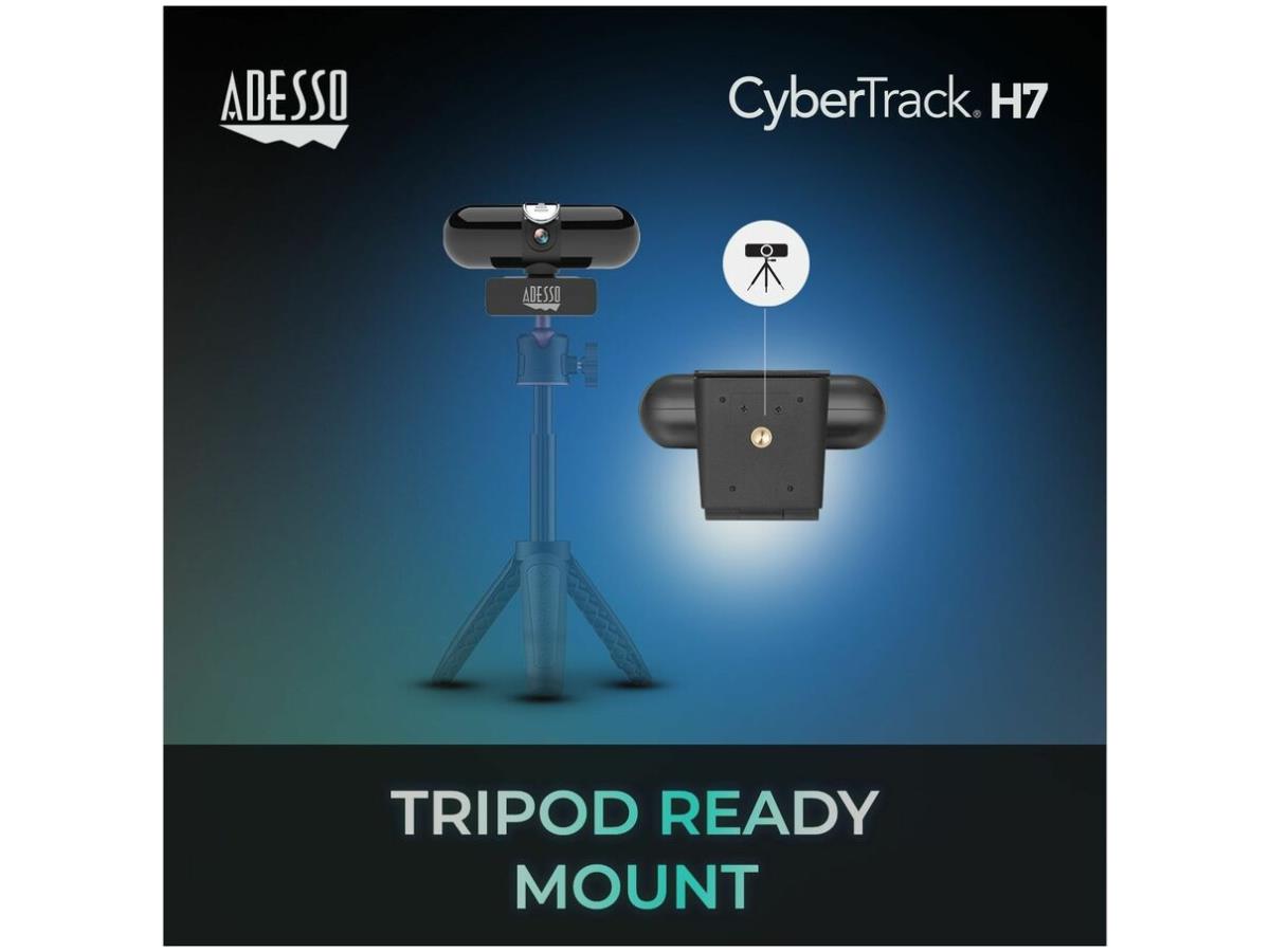 Cámara web Quad HD 2K (5,0 megapíxeles) con micrófono incorporado y privacidad
