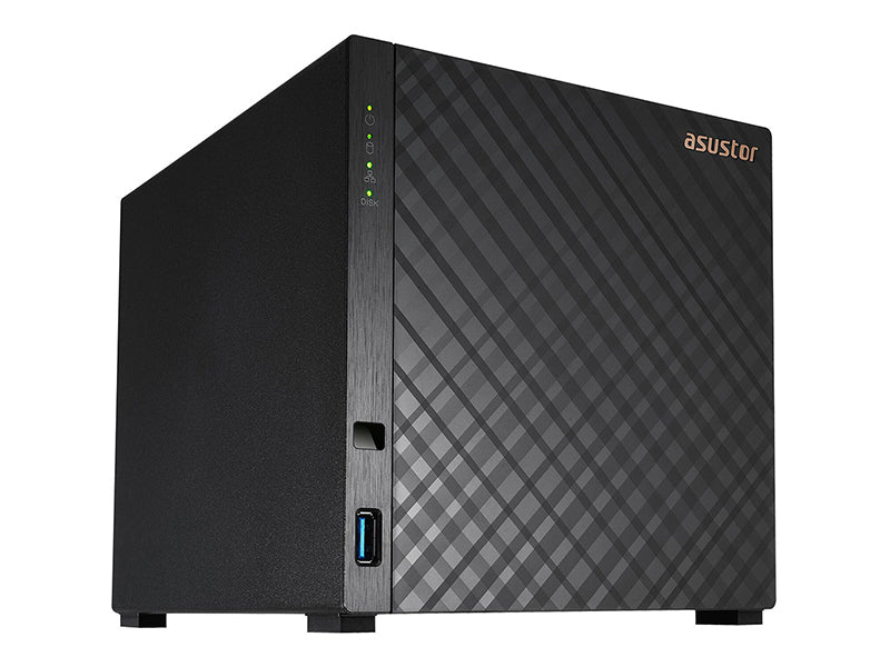 Asustor NAS 4 baies Realtek Rtd1296 Quad-Core 1,4 GHz 1 Go 2,5 Gbex1 US