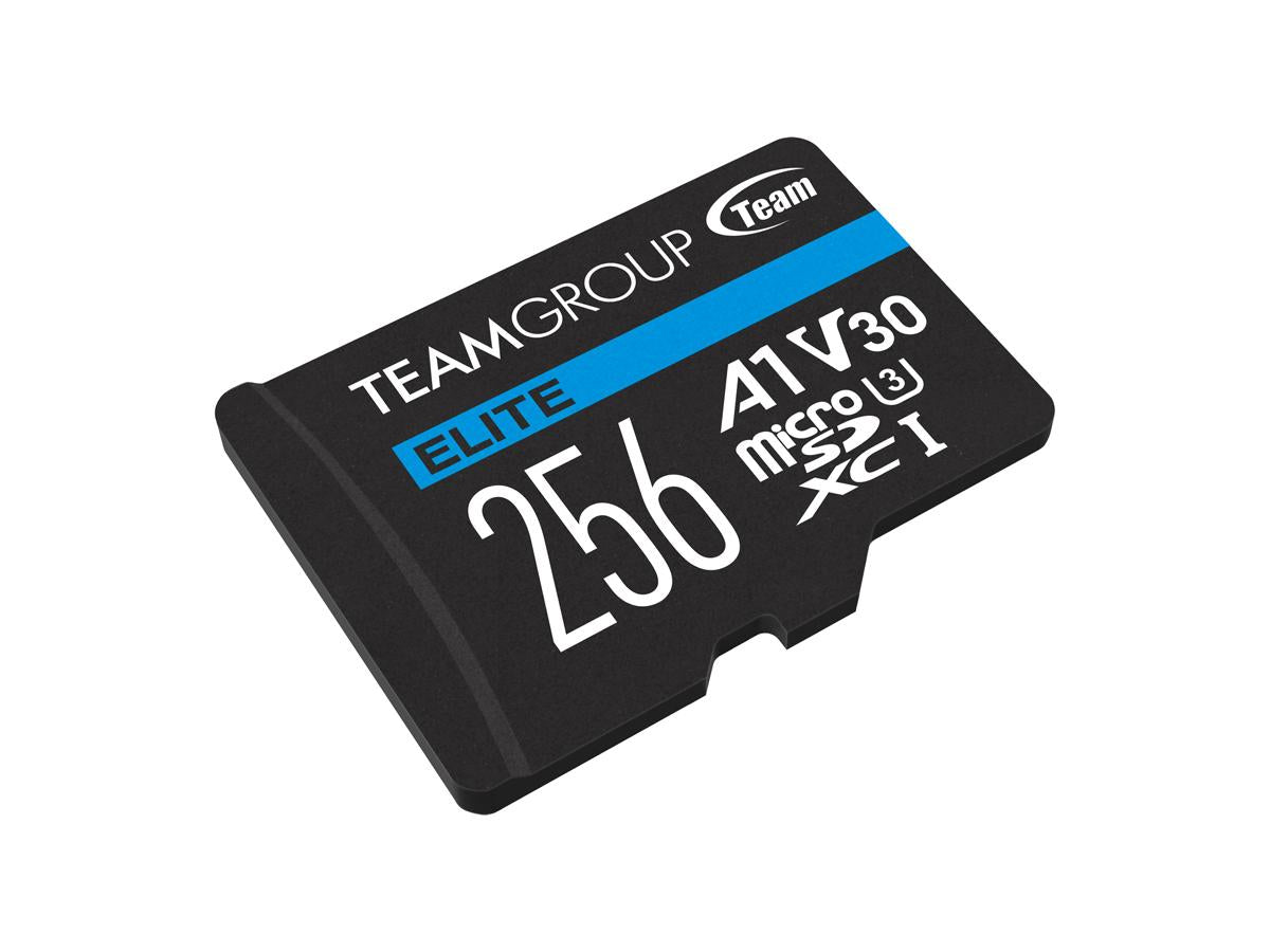 Unidad de almacenamiento portátil Team Elite Usdxc de 256 GB UHS-I U3 V30 A1 con adaptador
