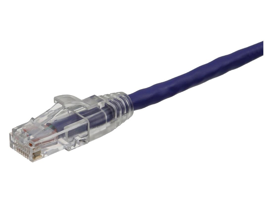 Cable de conexión Axiom Cat6 UTP de 3,6 m, 550 MHz, con funda moldeada antienganches (morado)