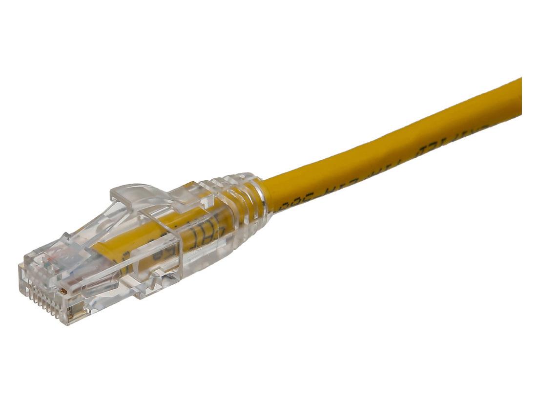 Cable de conexión Axiom Cat6 UTP de 3,6 m, 550 MHz, con funda moldeada sin enganches (amarillo)