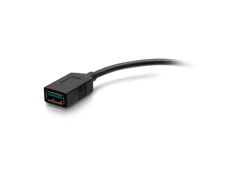 Adaptador USB-C a USB-A C2G, color negro