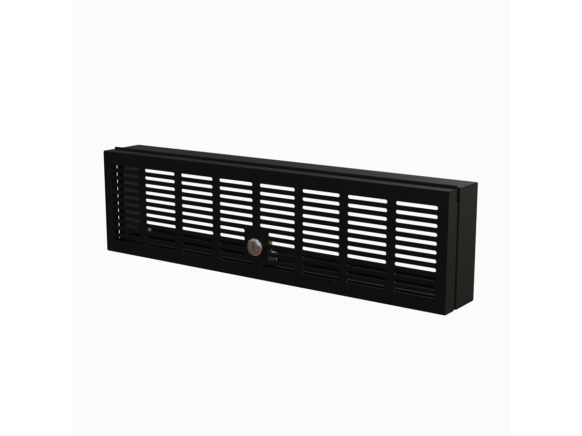 Startech.Com - Cubierta de seguridad para montaje en rack 3U, bandeja de rack con bisagra y bloqueo