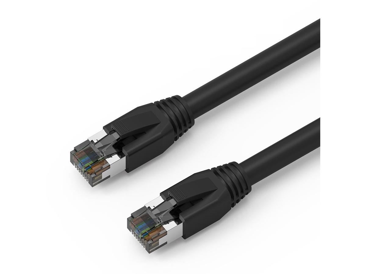 Câble de raccordement blindé Axiom Cat8 2000 MHz S/FTP de 10 pieds avec gaine anti-accroc (