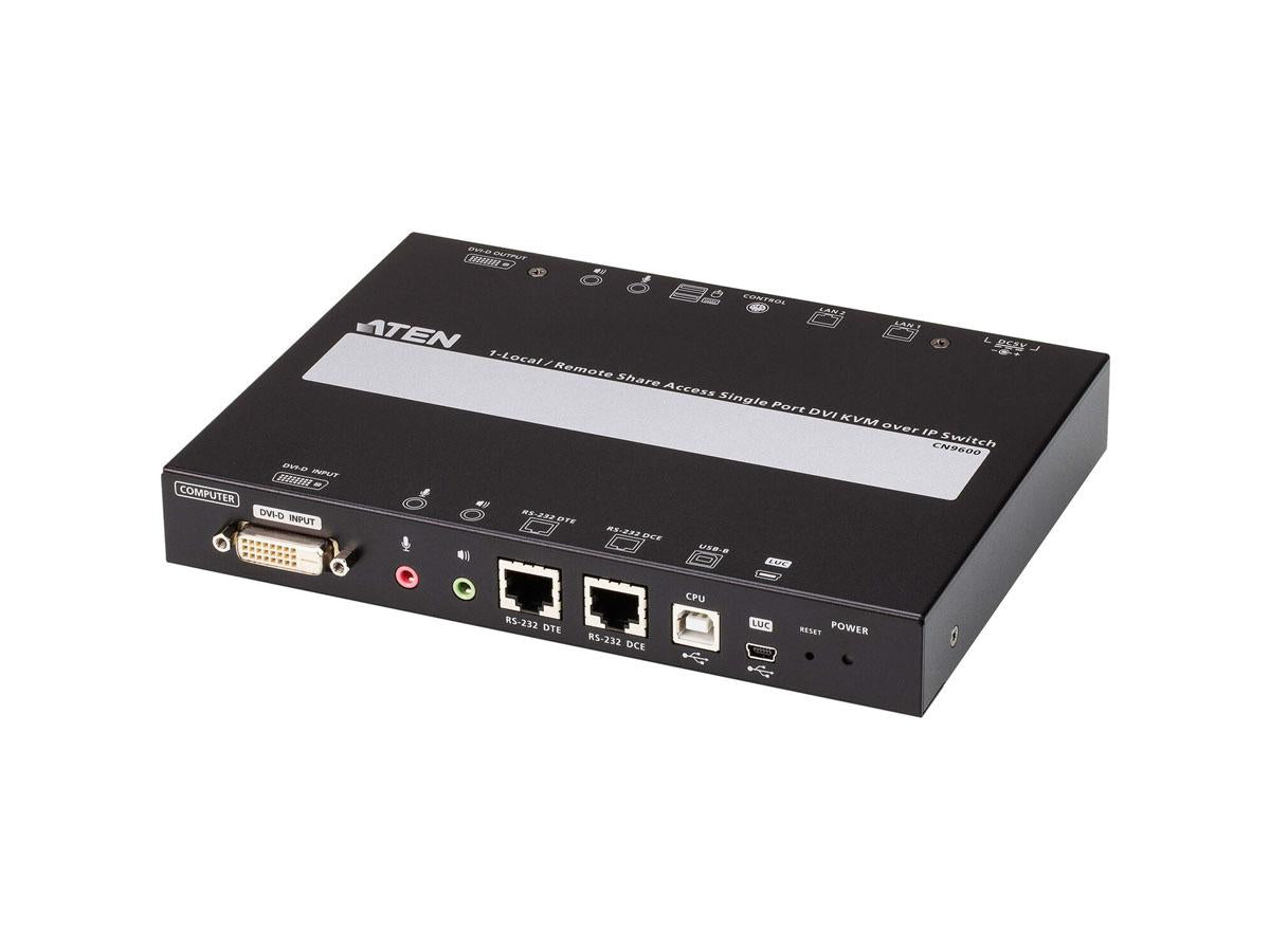 Unidad KVM sobre IP DVI de puerto único