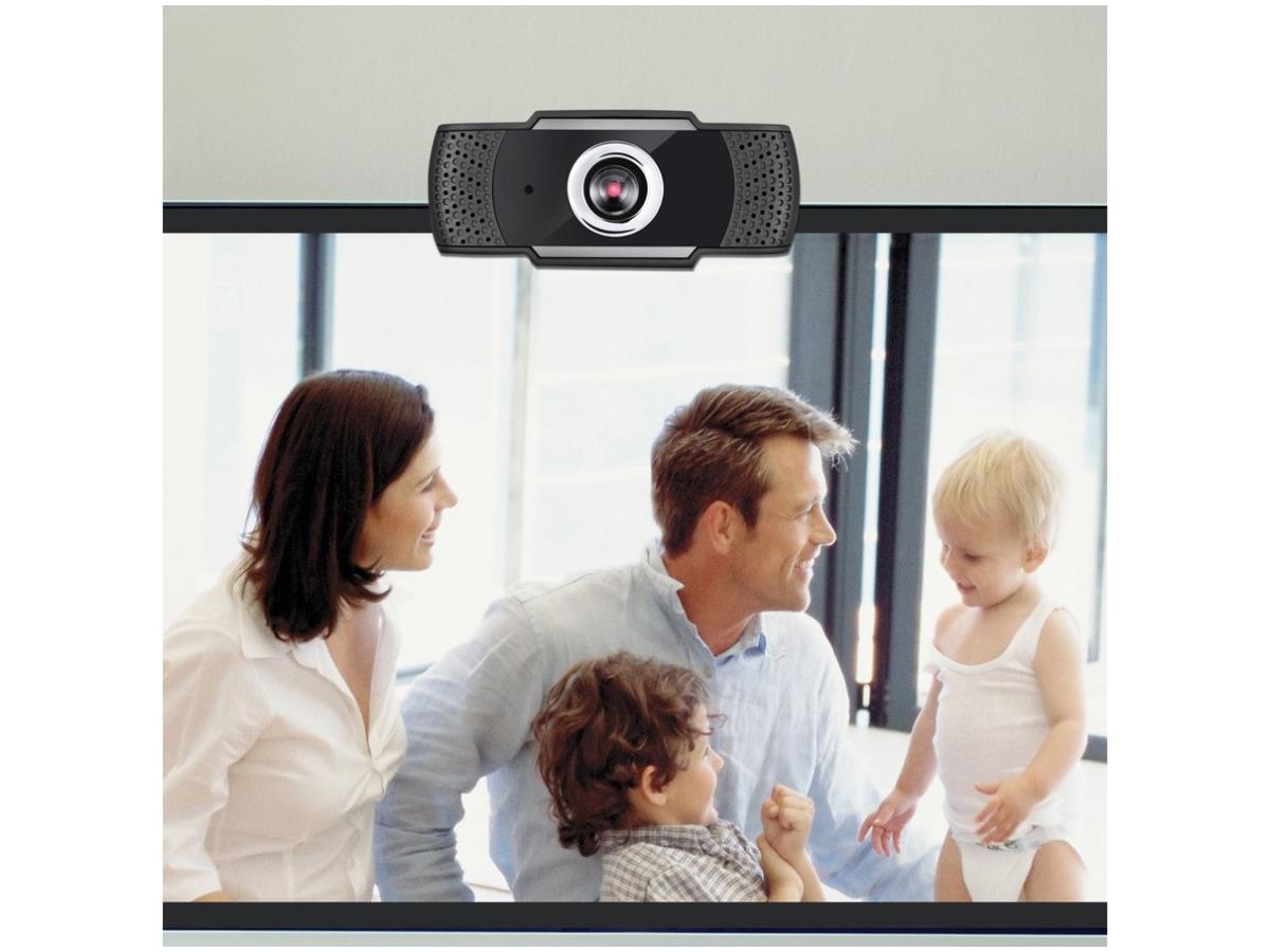 Webcam USB HD 1080P Adesso CyberTrack H4 avec microphone intégré