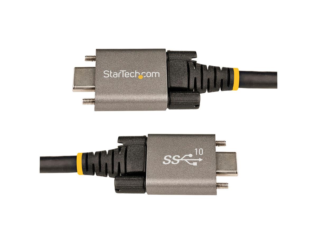 Cable USB-C Startech.Com de 20" y 50 cm con bloqueo lateral de tornillos, 10 Gbps