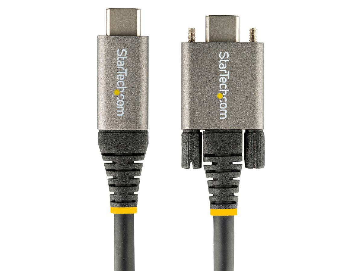 Cable USB-C Startech.Com de 20" y 50 cm con bloqueo lateral de tornillos, 10 Gbps