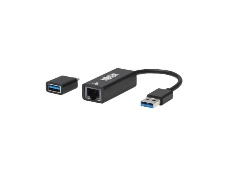Cable de red Ethernet Gigabit USB-C, USB-A a RJ45 de la serie Eaton Tripp Lite