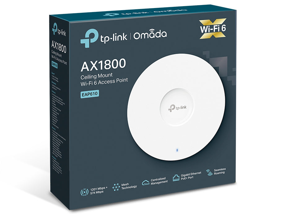 Tp-Link Ax1800 Wireless Dual Band Ceiling Mount Acces