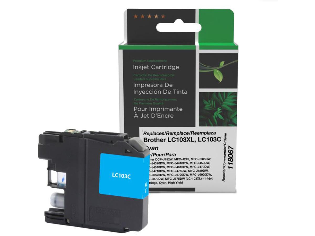 Cartouche d'encre cyan haute capacité neuve non OEM de remplacement Clover Imaging