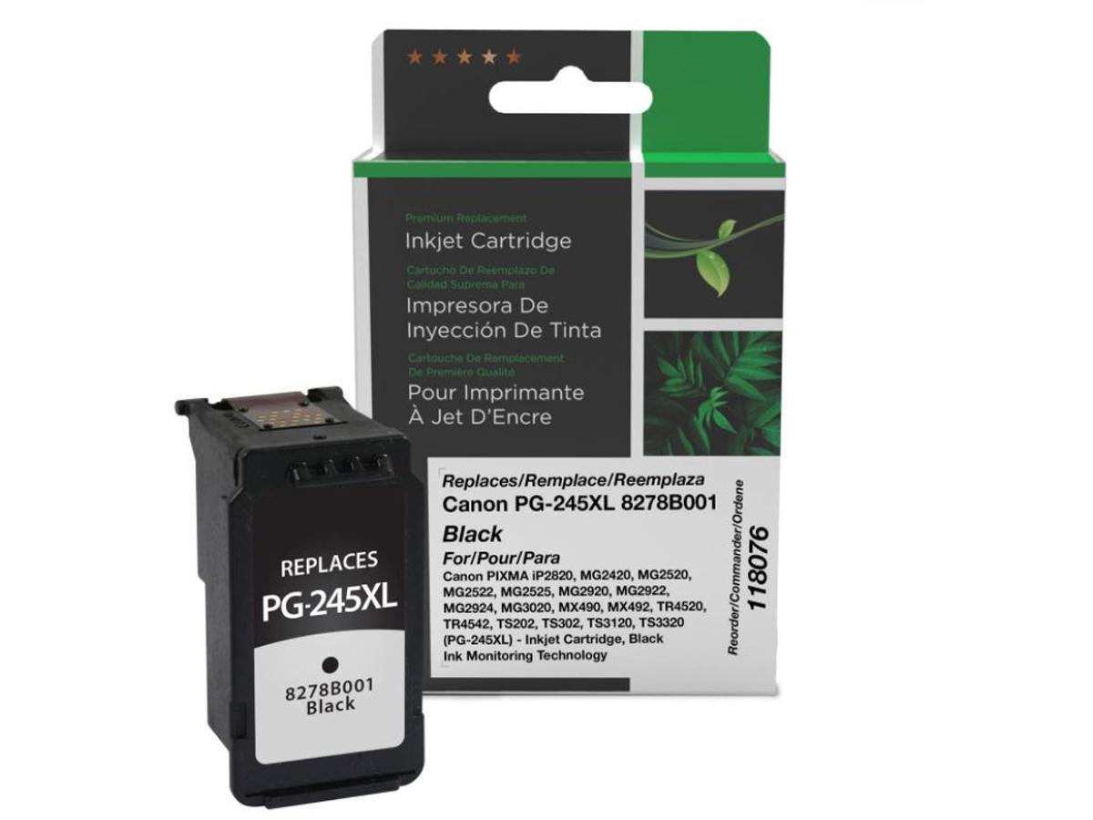 Cartouche d'encre noire reconditionnée de remplacement pour Clover Imaging