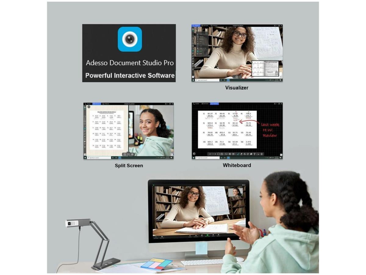 Adesso 4K 11-Megapixel Dual Mode Docmt Cam / Webcam