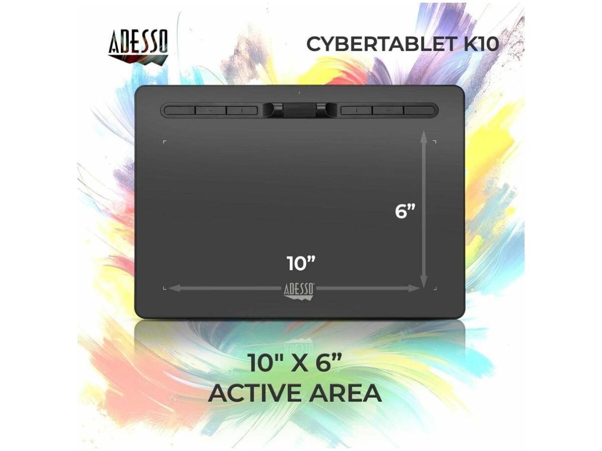 Adesso 10 X 6 Wide Screen Graphic Tablet
