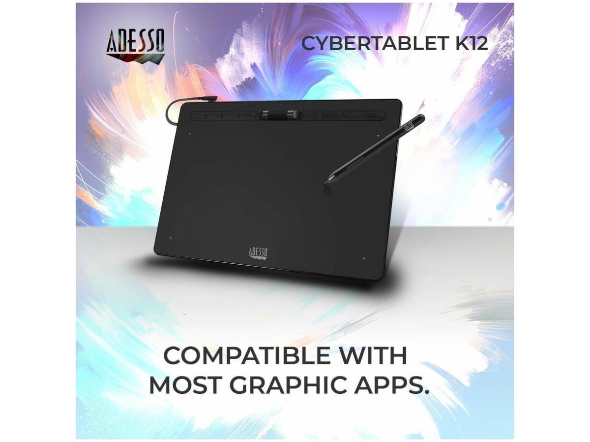 Adesso 12 X 7 Wide Screen Graphic Tablet
