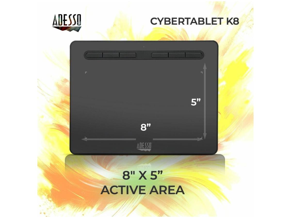 Adesso 8X5 Wide Screen Graphic Tablet