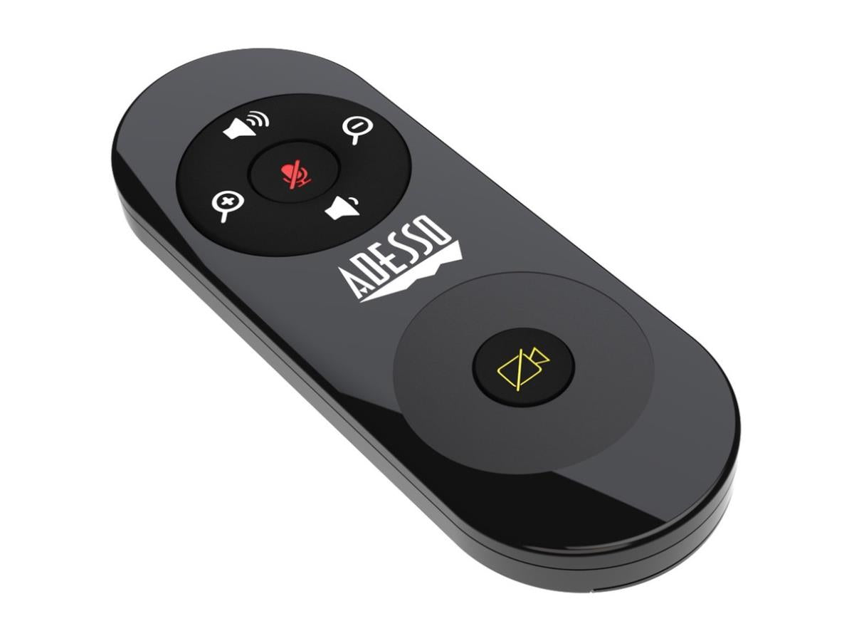 Cámara de conferencias Adesso 4K Ultra HD con altavoz integrado y Wid