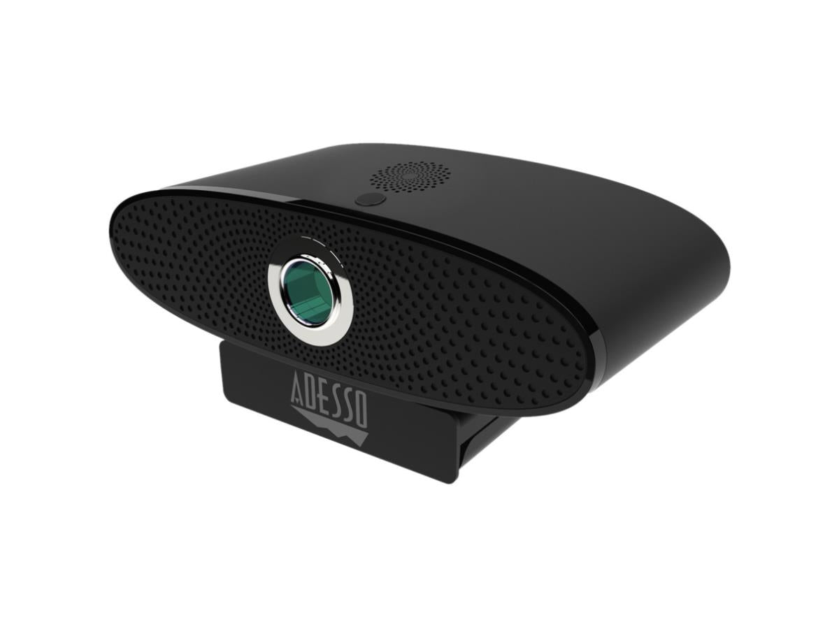 Cámara de conferencias Adesso 4K Ultra HD con altavoz integrado y Wid