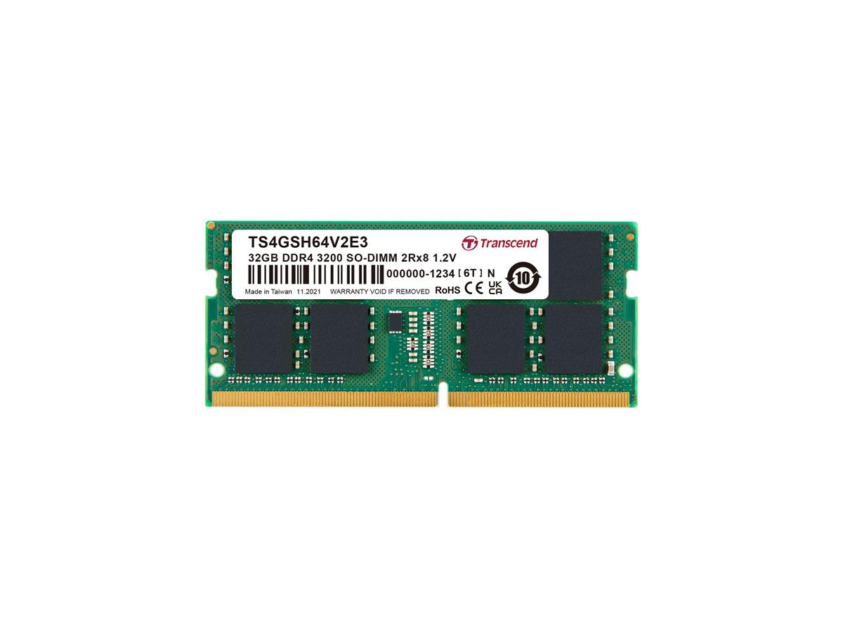 Transcend 32 GB DDR4 3200 So-Dimm 2Rx8 2Gx8 Cl22 1,2 V