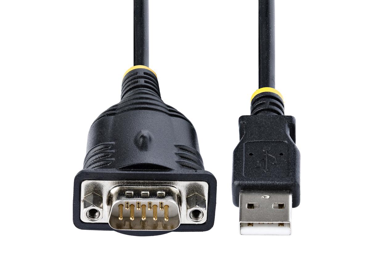 Cable USB a serie Startech.Com de 1 m (3 pies), conector DB9 macho RS232 a USB C