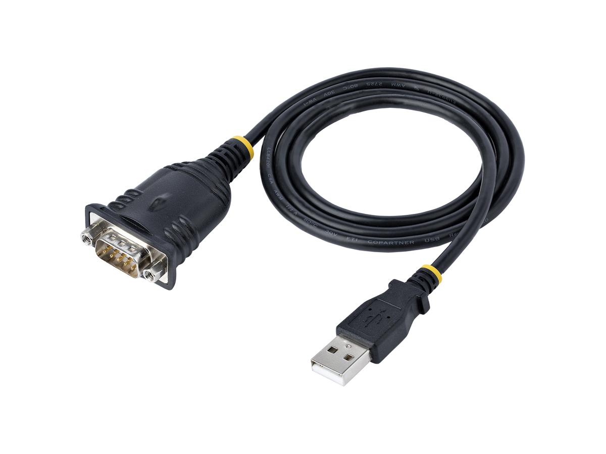 Cable USB a serie Startech.Com de 1 m (3 pies), conector DB9 macho RS232 a USB C