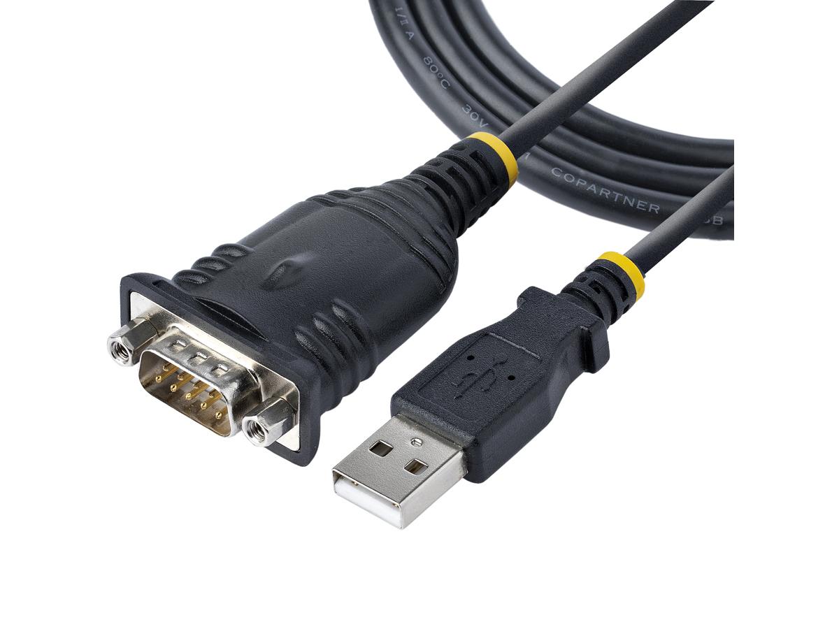 Cable USB a serie Startech.Com de 1 m (3 pies), conector DB9 macho RS232 a USB C
