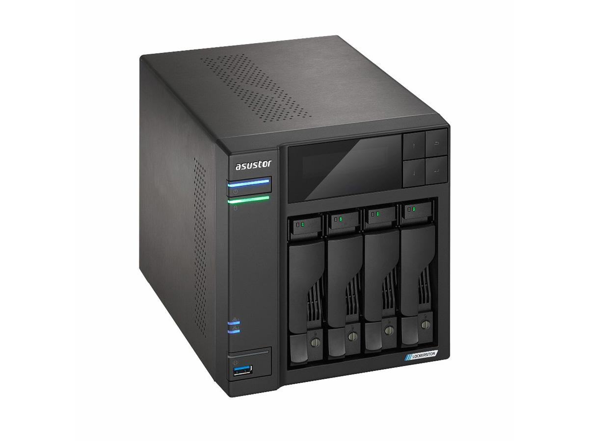 Asustor Lockerstor 4 G 2 As6704T 4 bahías NAS, cuatro núcleos a 2,0 GHz, doble