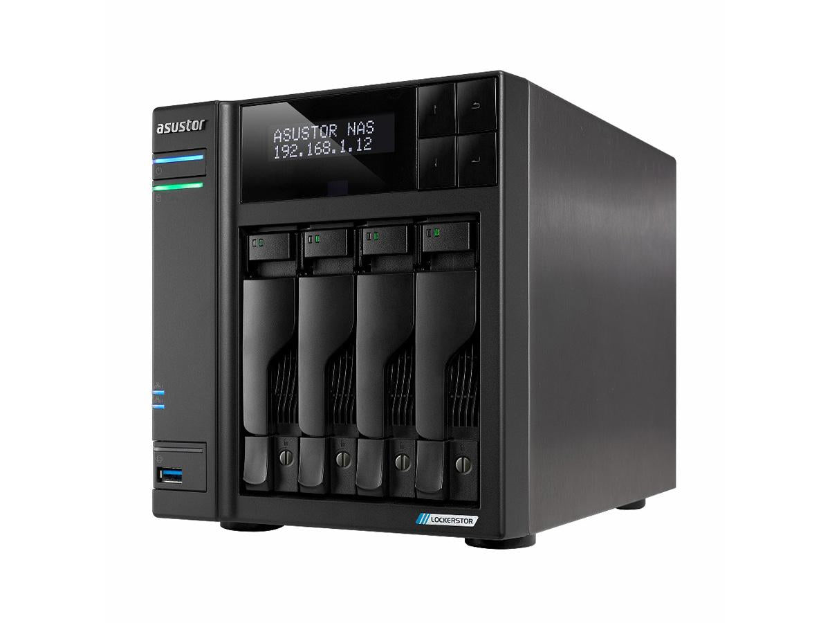 Asustor Lockerstor 4 G 2 As6704T 4 bahías NAS, cuatro núcleos a 2,0 GHz, doble